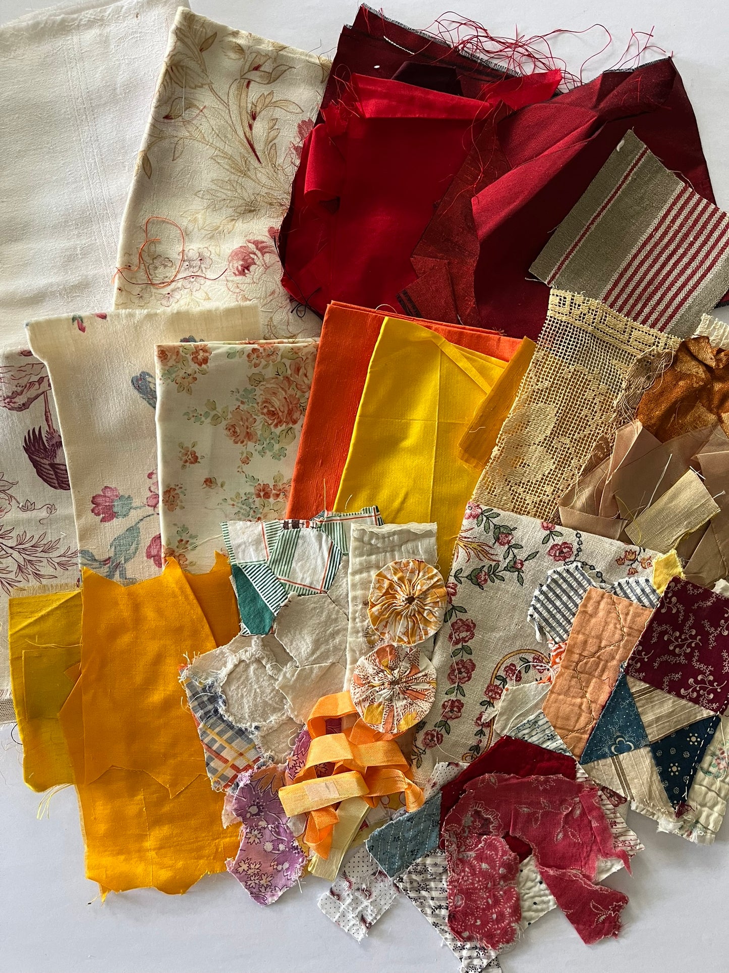 Fabric Bundle - Red/Orange/Yellow