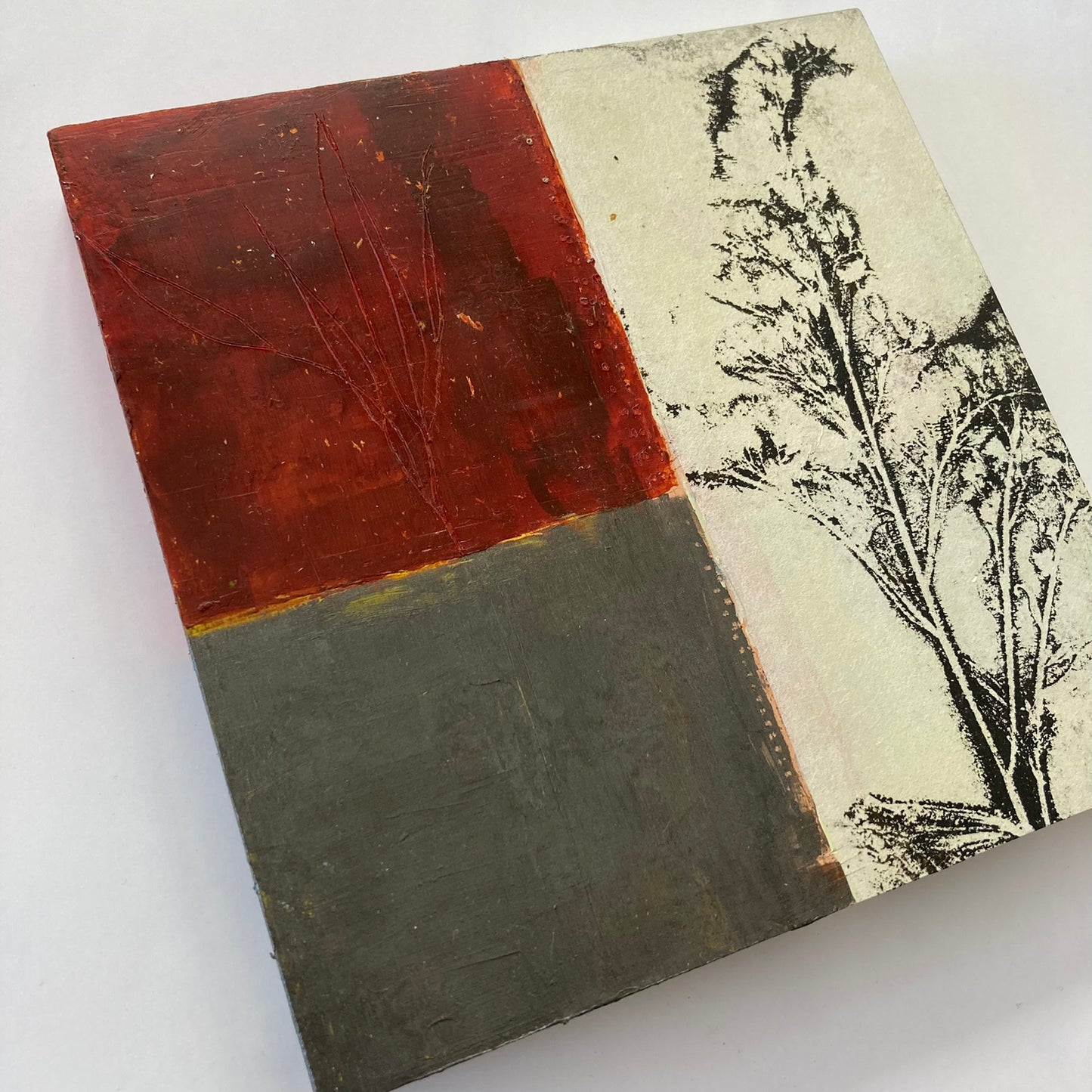 Wildflower - red and grey
