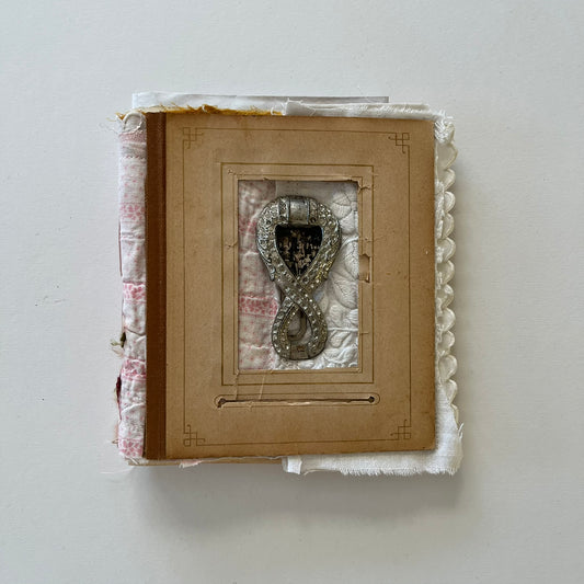 Fabric cover Sketchbook - the hair clip