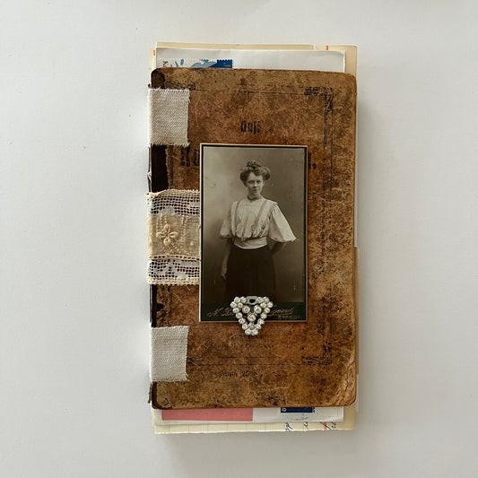 Lady in white blouse