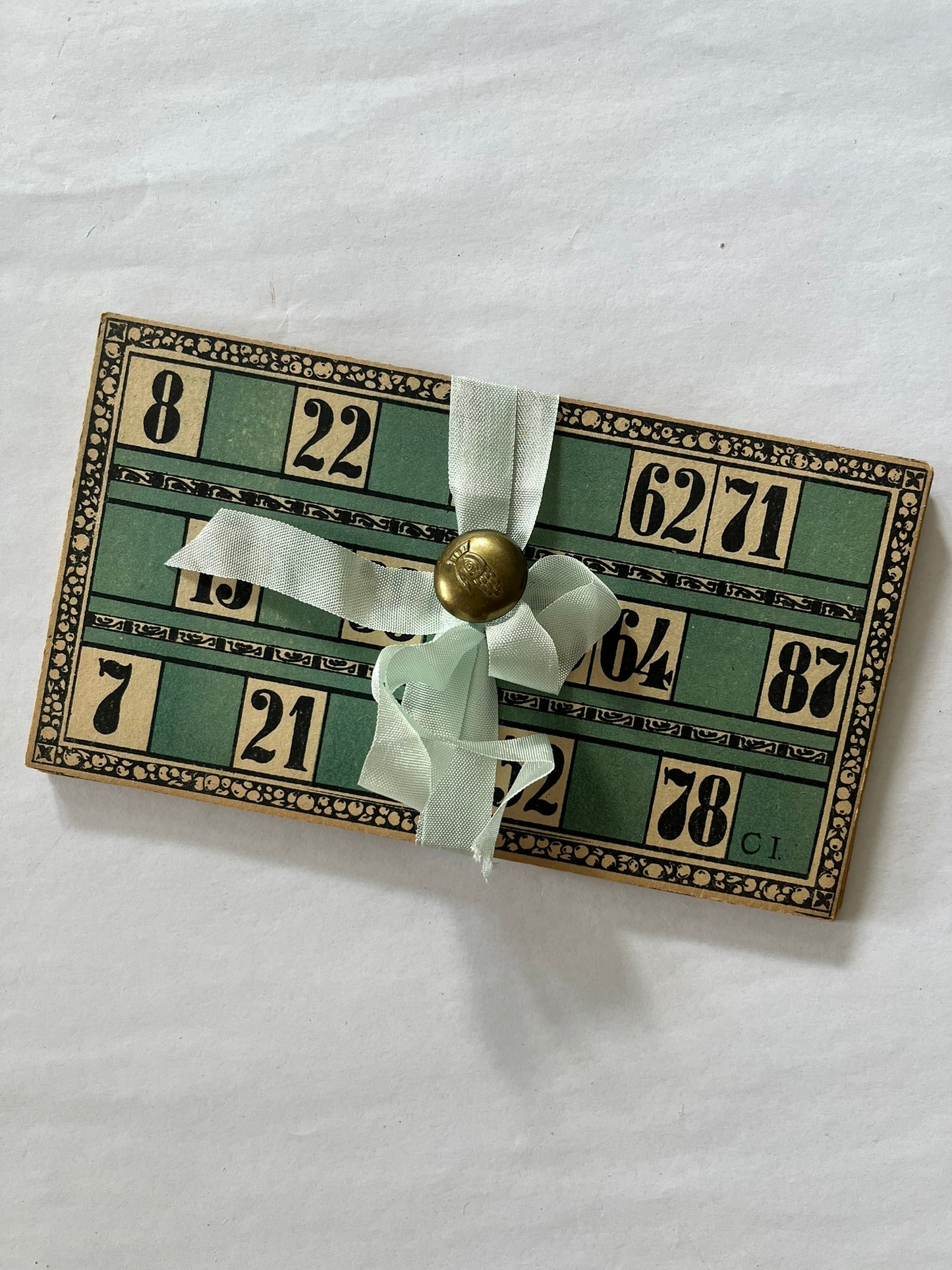 Vintage bingo cards