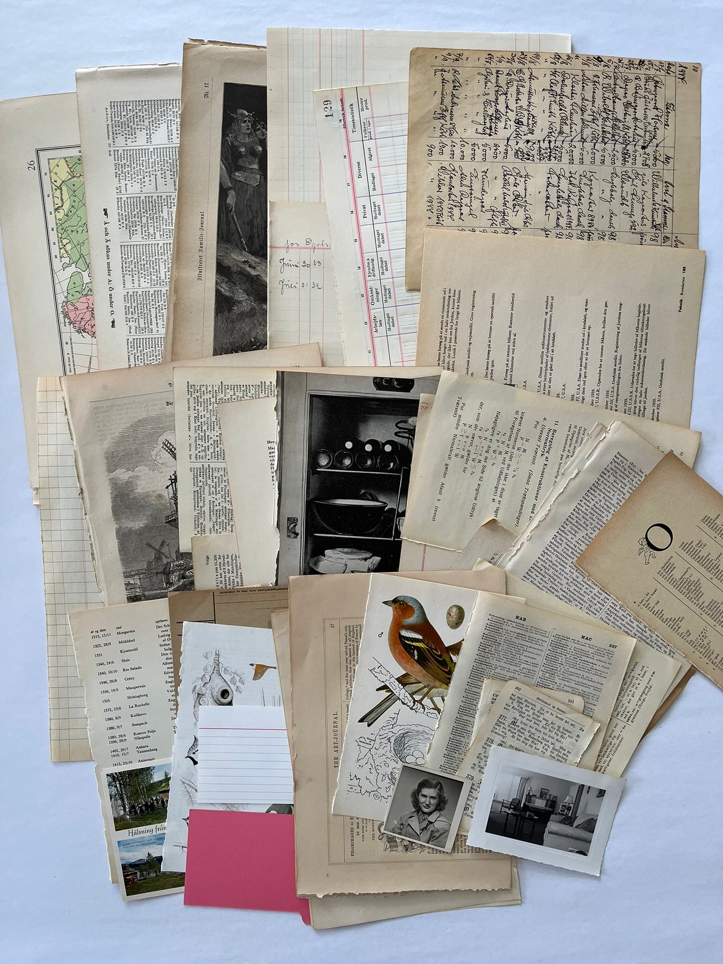 The neutral color paper bundle