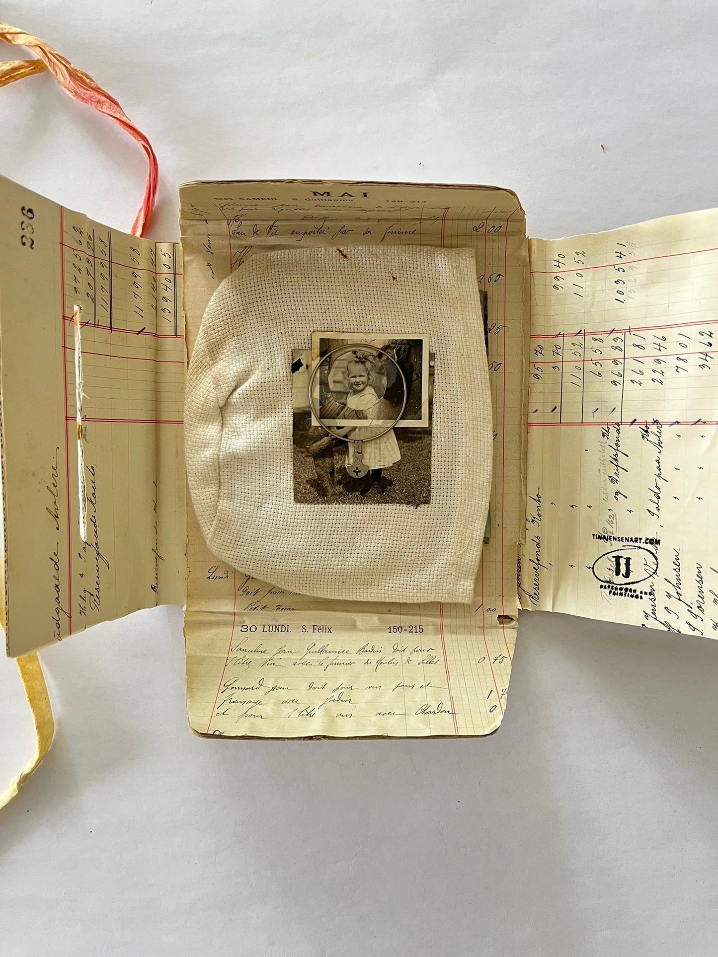 RESERVED for Susie Journal in a bag in a box