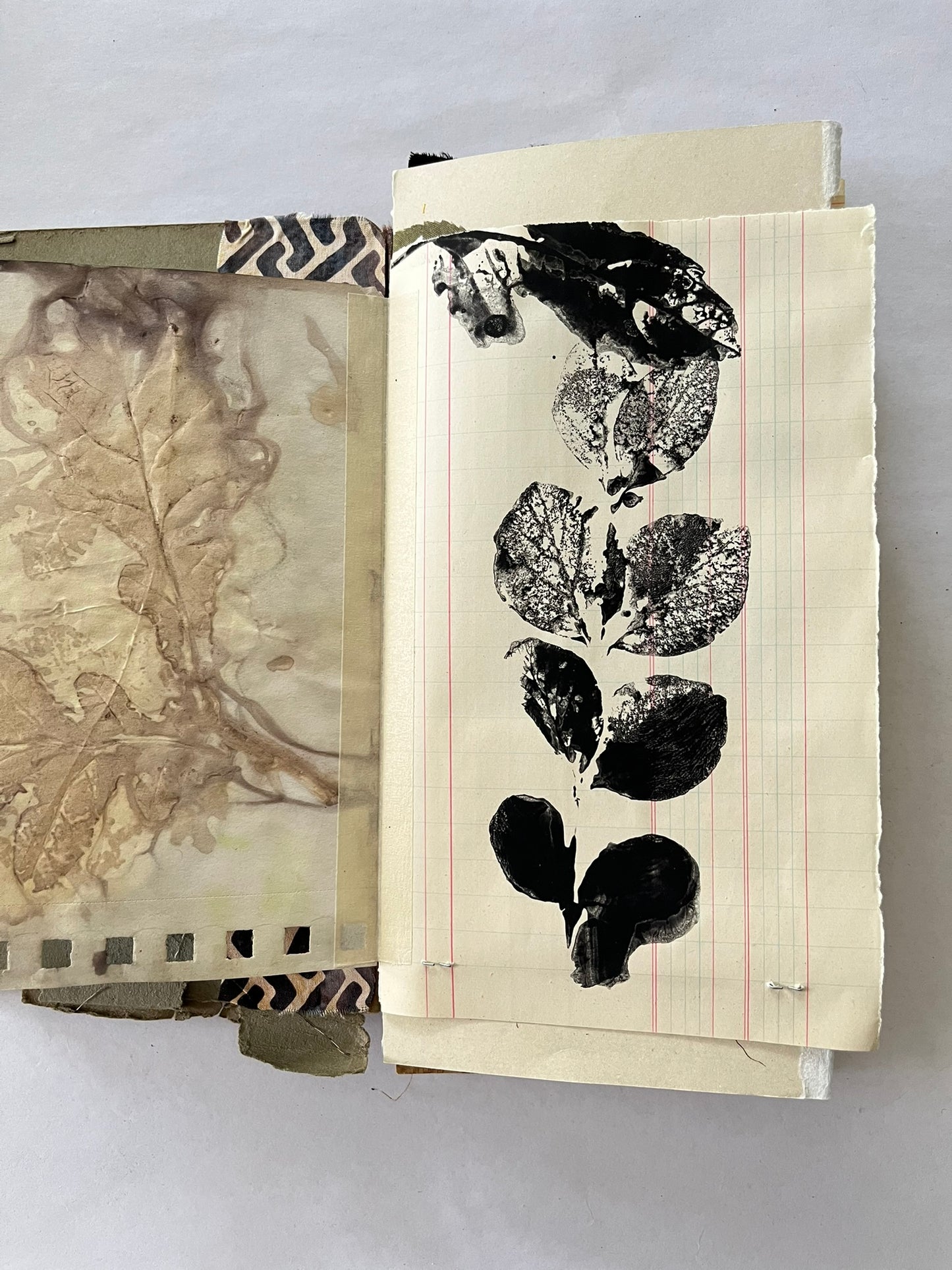Journal in a leather pouch