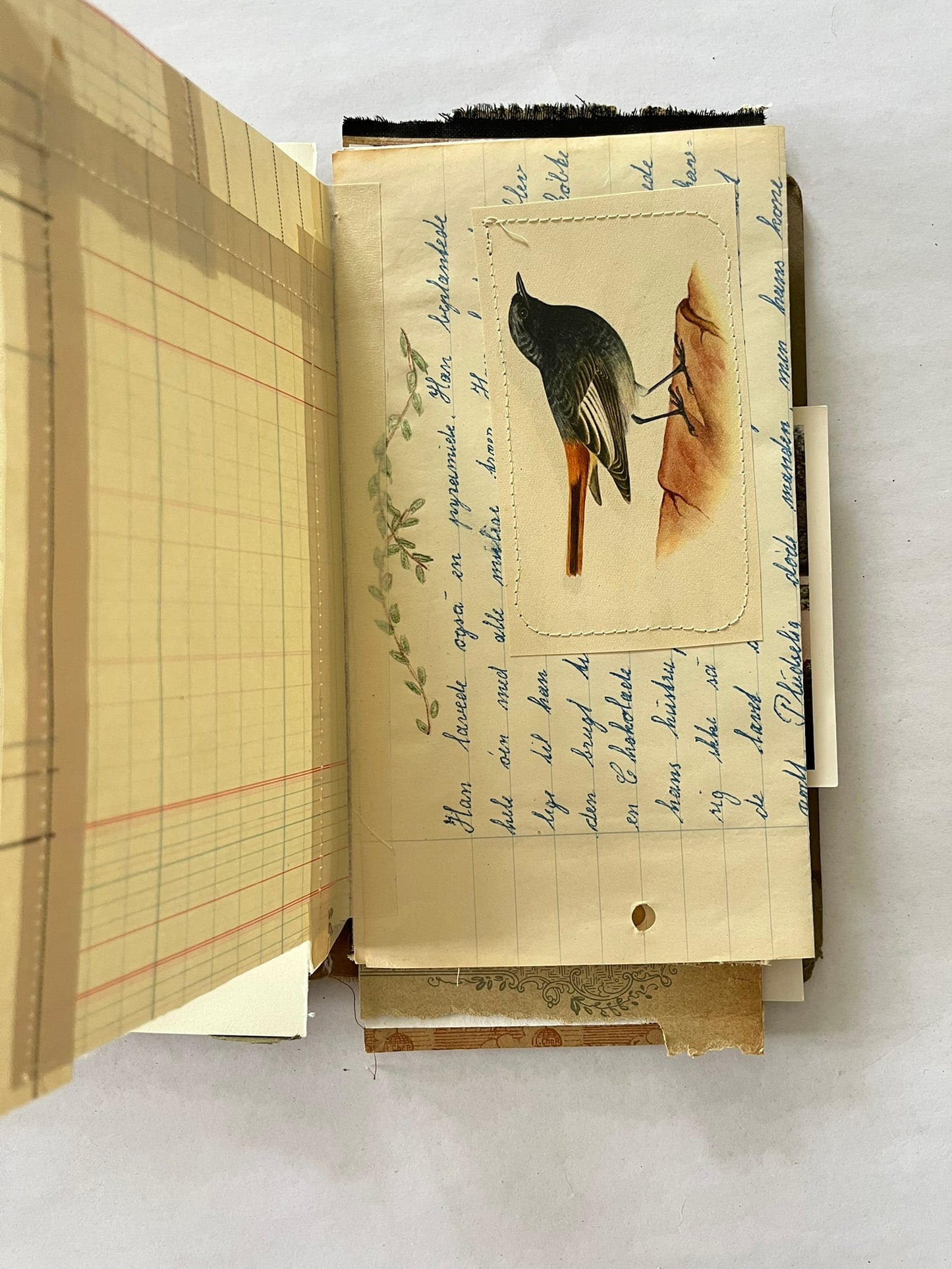 Journal in a leather pouch