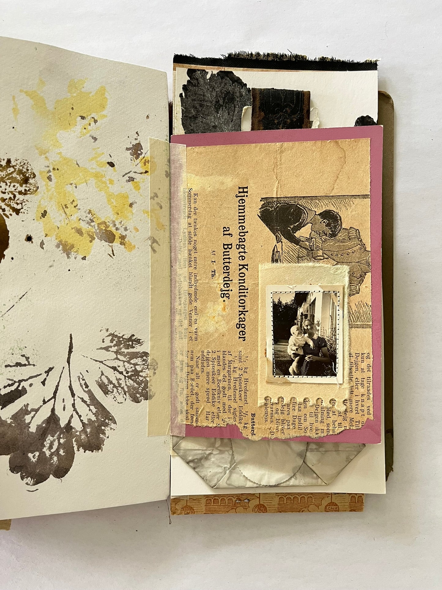 Journal in a leather pouch