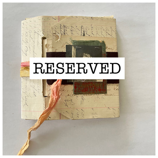 RESERVED for Susie Journal in a bag in a box