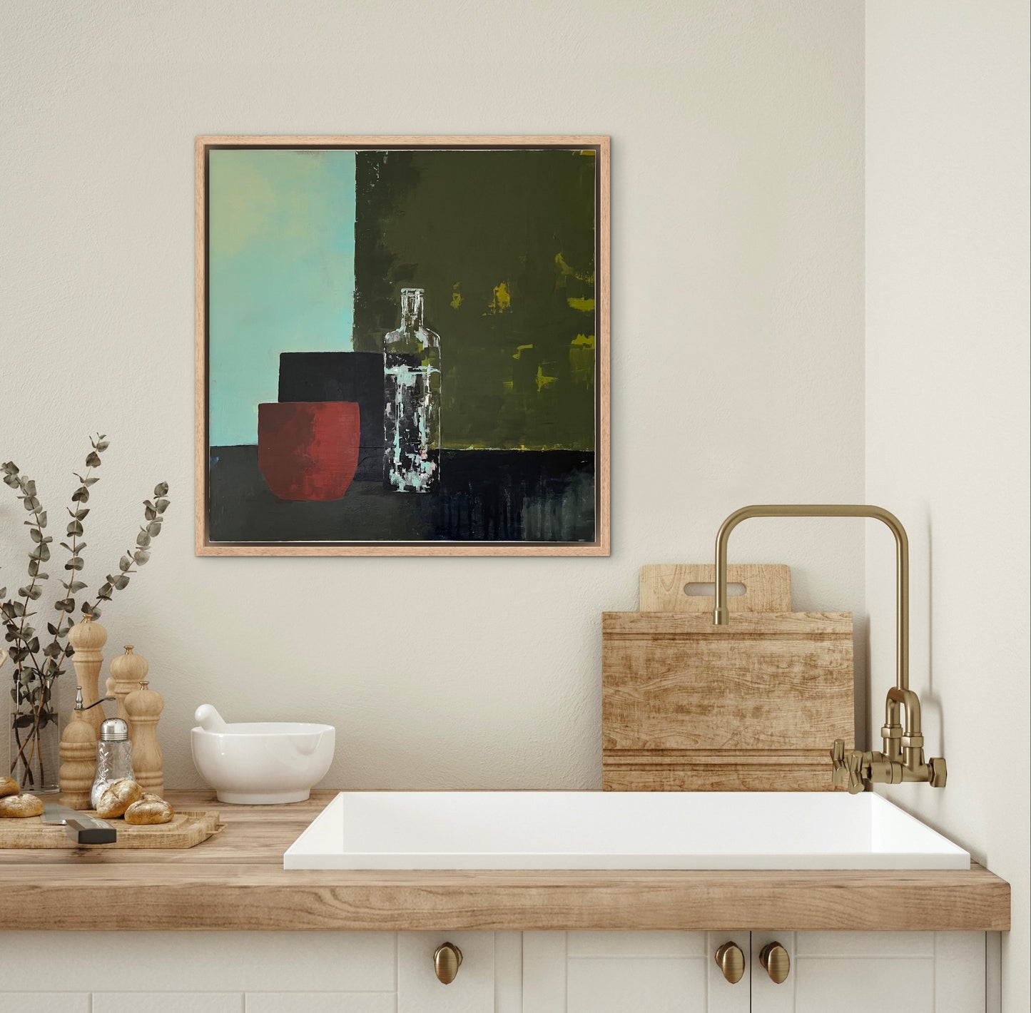 Stillife with bottle