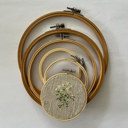 Set of embroidery hoops