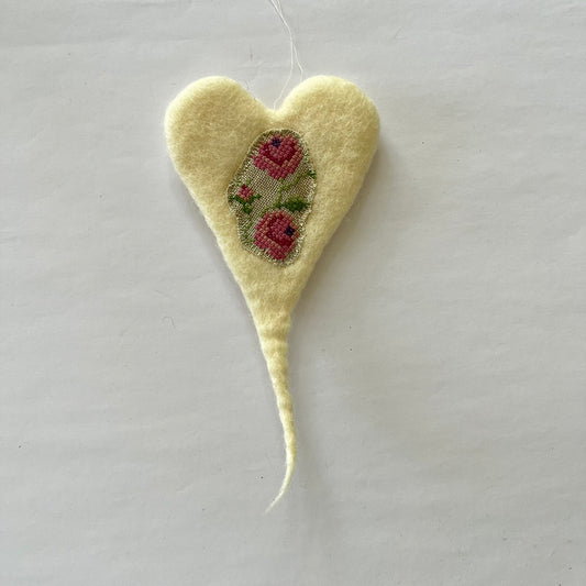 Felted heart - no. 9