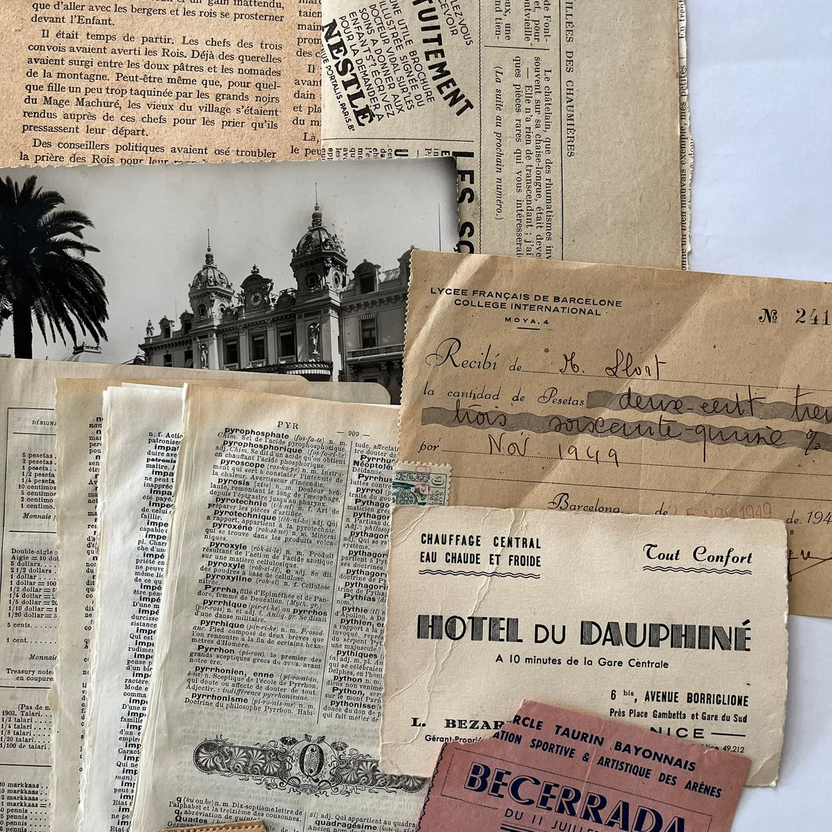 The french Ephemera bundle